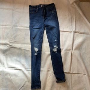 Simone high rise super skinny with distress